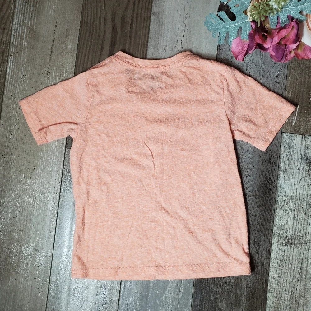 The Children's Place Orange V-Neck Casual T-Shirt Size 3T Toddler Boy